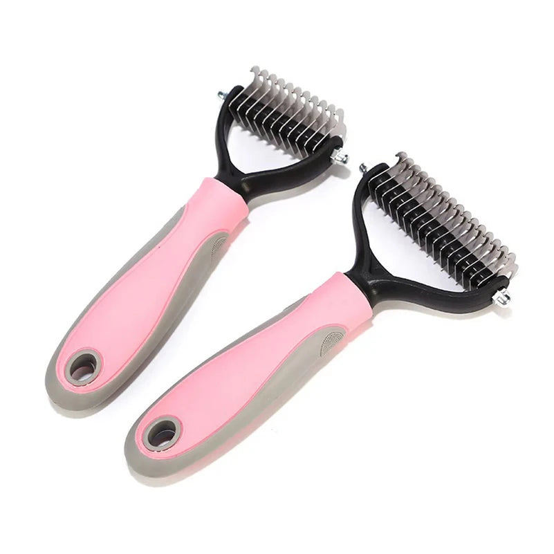 Dematting & Deshedding Brush For Cats & Dogs