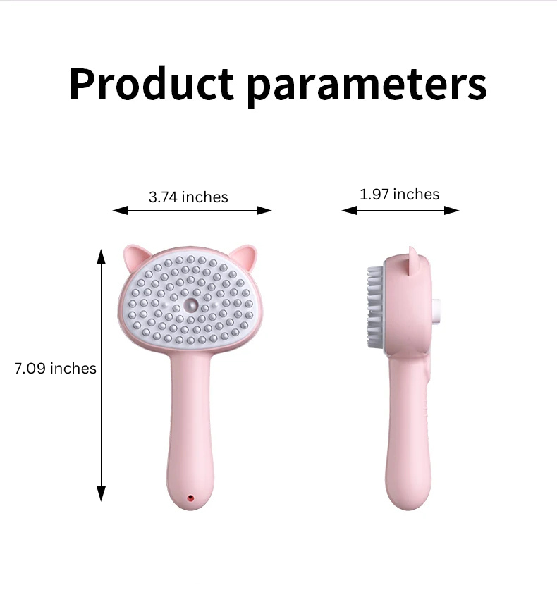 Rechargeable Self Cleaning Slicker Brush For Dogs & Cats