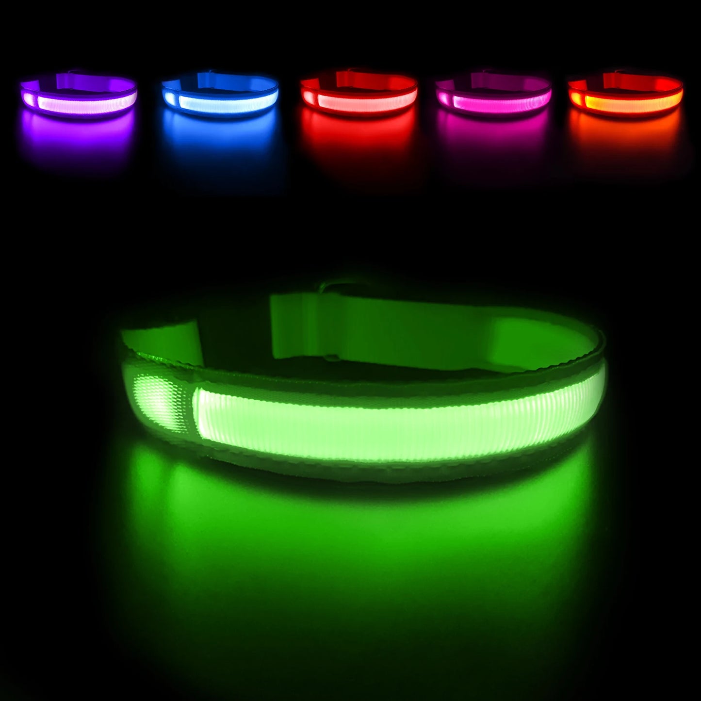 MASBRILL LED Dog Collar – Luminous Safety and Style for Your Furry Friend