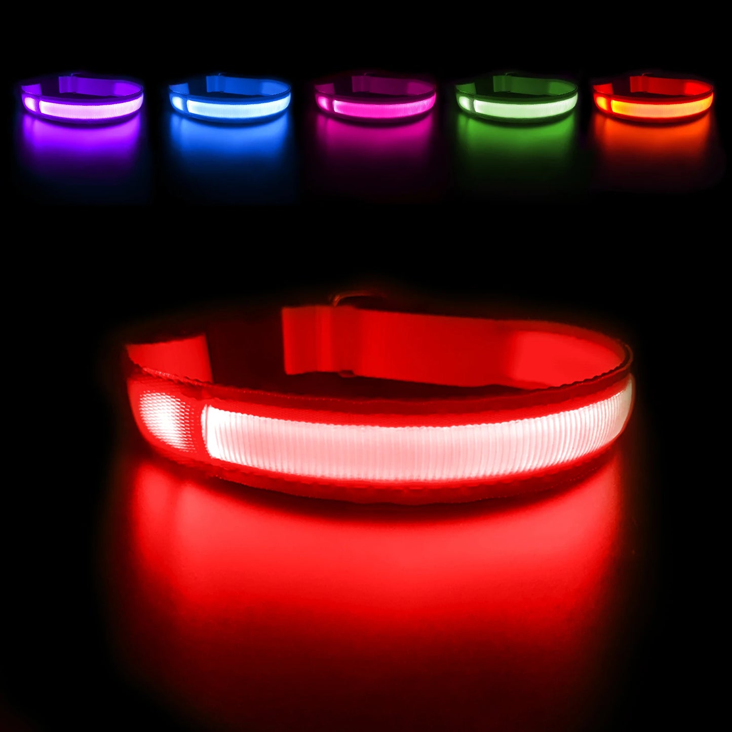 MASBRILL LED Dog Collar – Luminous Safety and Style for Your Furry Friend
