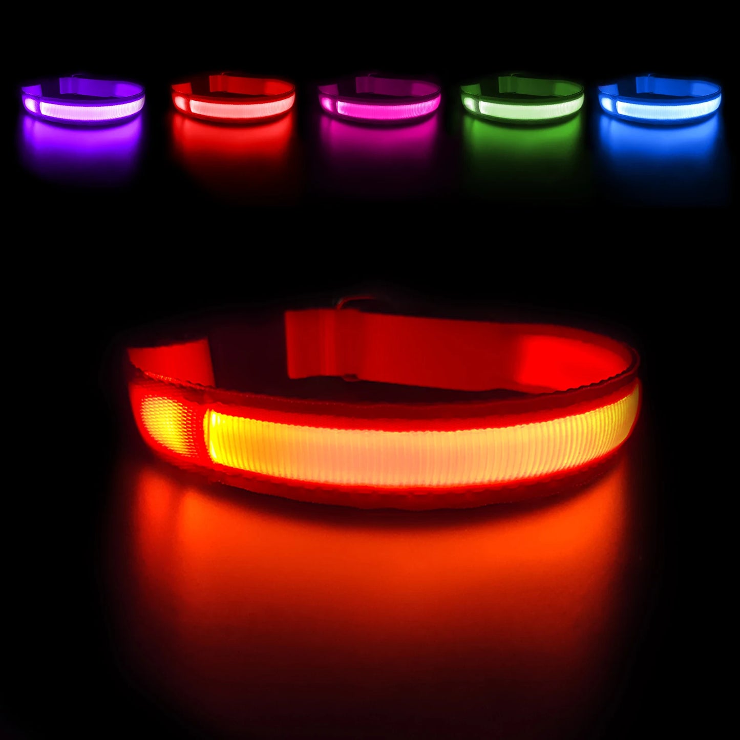 MASBRILL LED Dog Collar – Luminous Safety and Style for Your Furry Friend