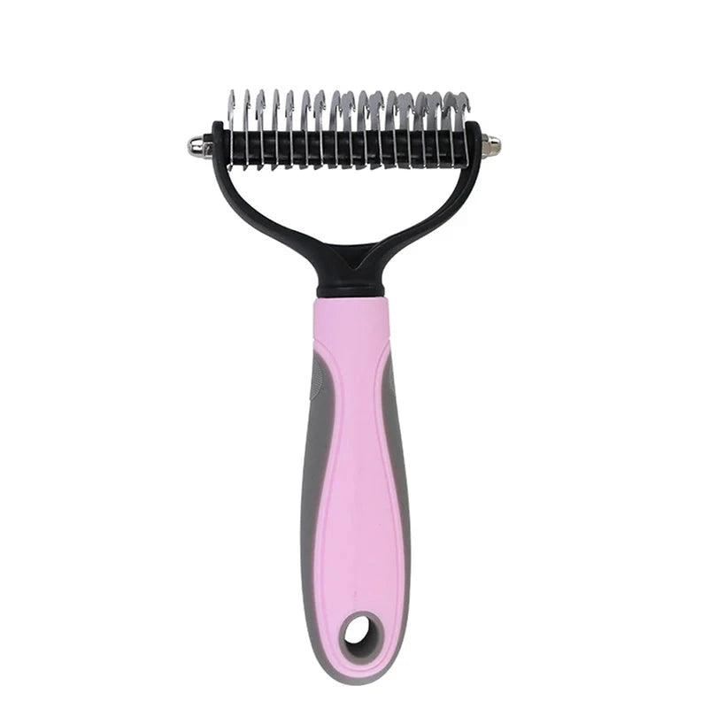 Dematting & Deshedding Brush For Cats & Dogs