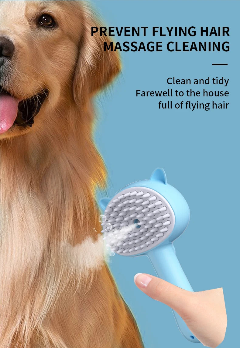 Rechargeable Self Cleaning Slicker Brush For Dogs & Cats