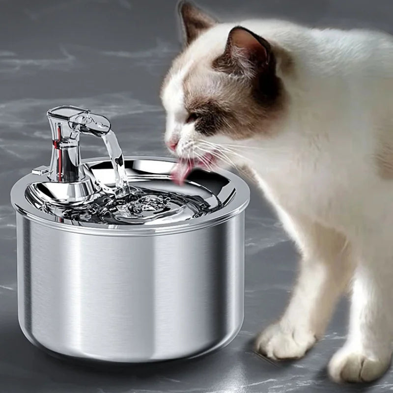 Stainless Steel Automatic Pet Water Fountain